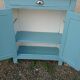 Buffet parisien bleu patiné