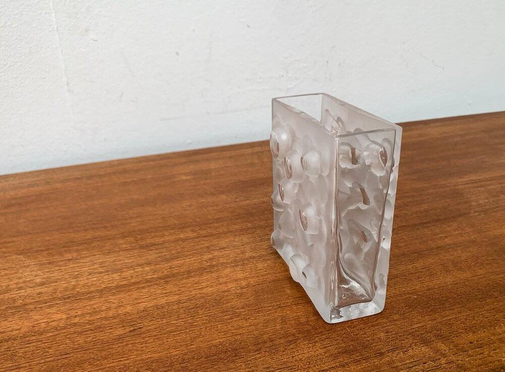 Mid-century German space age bubble glass vase by Gral, 1960s.