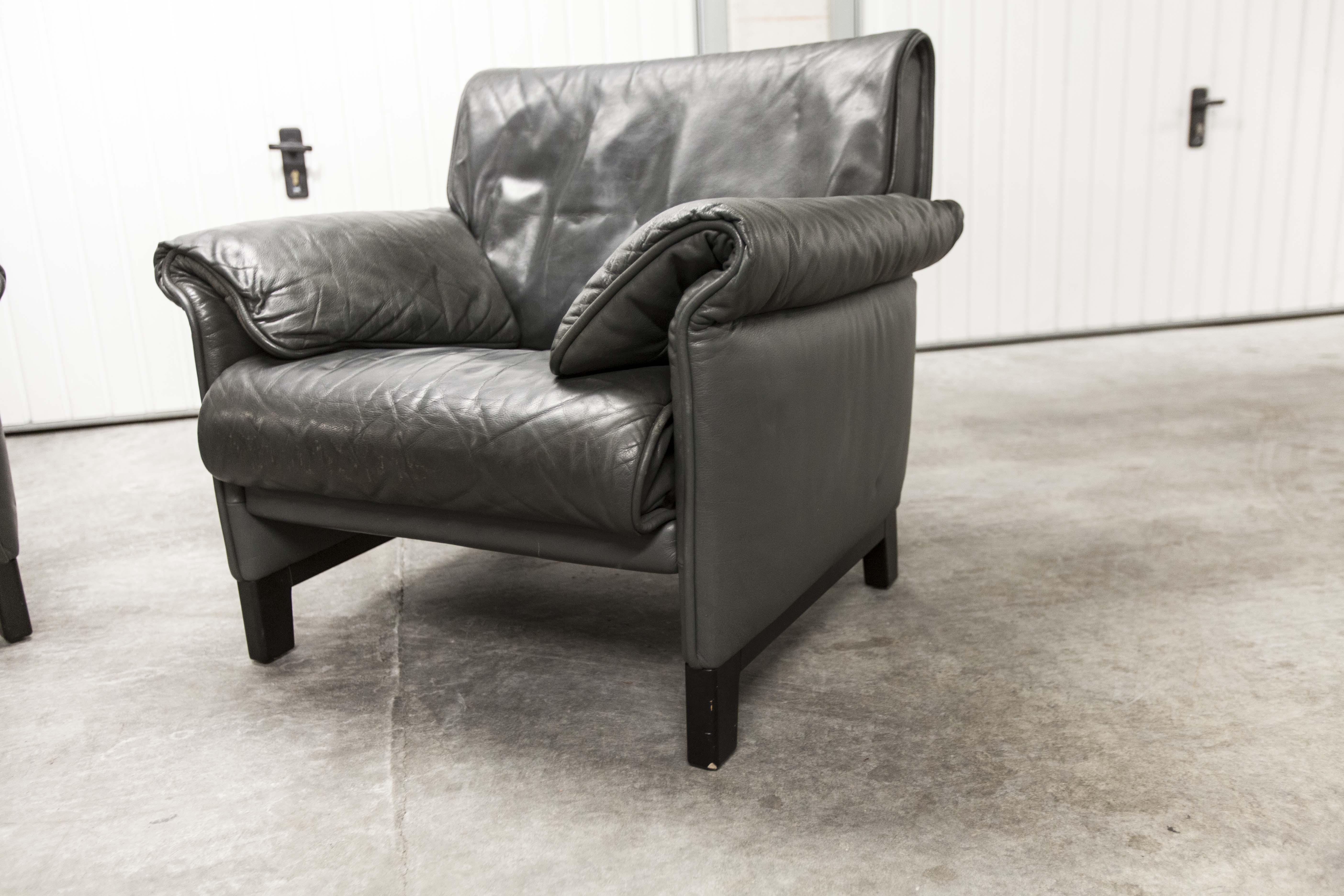 Paire de fauteuils De Sede ds-14b cuir