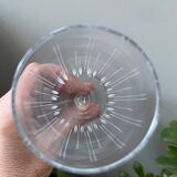 2 ancient engraved blown glass flutes