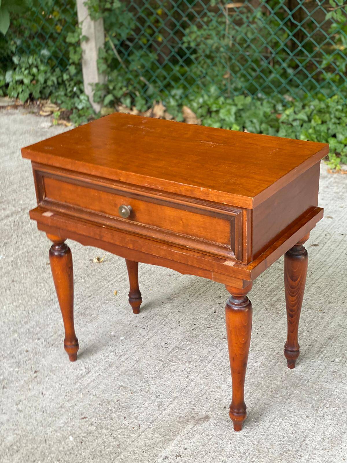 Louis XVI wooden bedside table