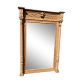 Mirror in oak aero erased wolf's head Henri II