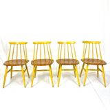 Set of 4 "Fanett" chairs Ilmari Tapiovaara Sweden 1960