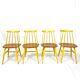 Set of 4 "Fanett" chairs Ilmari Tapiovaara Sweden 1960