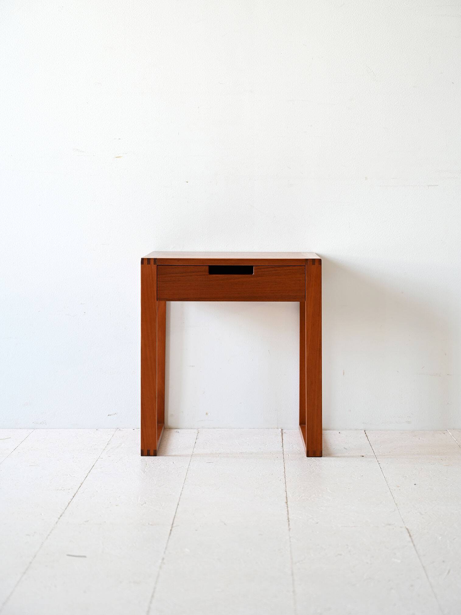 Swedish teak bedside table