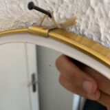 Vintage mirror 1960 asymmetrical mirror - 25 x 20 cm