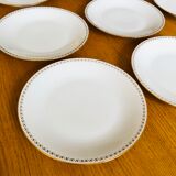 Flat porcelain plates by Sologne Larchevêque