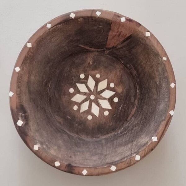 Ancien parat / plateau Indien en bois.