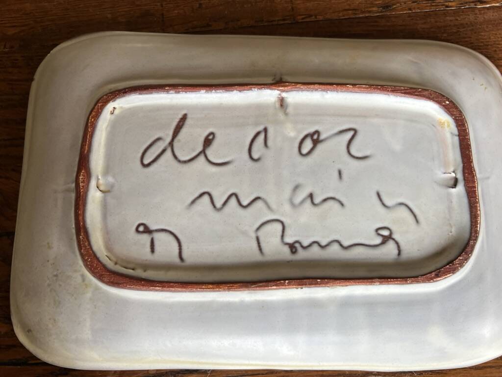 4 Plates by Kurt Brunner and Monique Pansier (Poterie du Verseau, Vallauris)