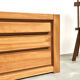 Solid elm chest of drawers, Maison Regain, circa 1970