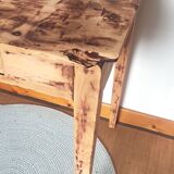 Side table, vintage solid wood desk