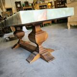 Table basse 1940 noyer et onyx