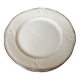 6 porcelain plates Art Nouveau period White and gold border - Diameter 23 cm