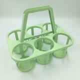 Vintage anise green bottle holder