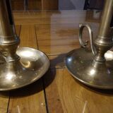 Pair of candlesticks brass