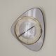 Pendulum, white formica clock, triangle shape, vintage, functional