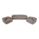 Confidential Seating Set by Alberto Rosselli for Saporiti, Beige Boucle Fabric, Italy, 1970s