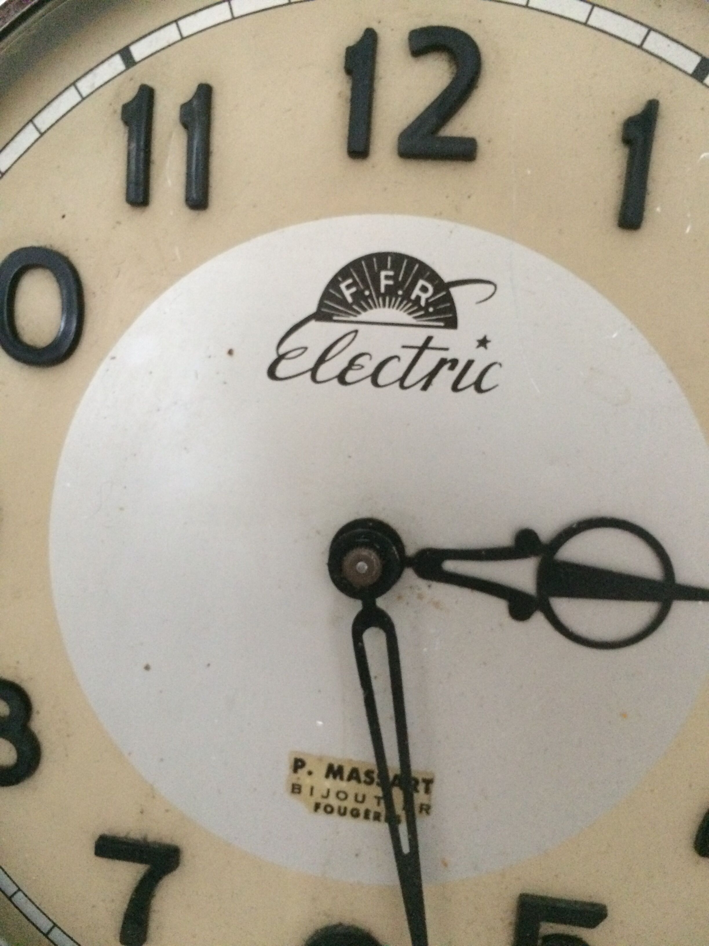 Clock old electric vintage
