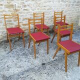 Six vintage chairs