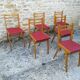 Six chaises vintage