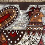 Decorative plate of max and dominique picard, vallauris - 1960