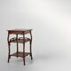 French Art Deco Side Table in Full Oak, 1920