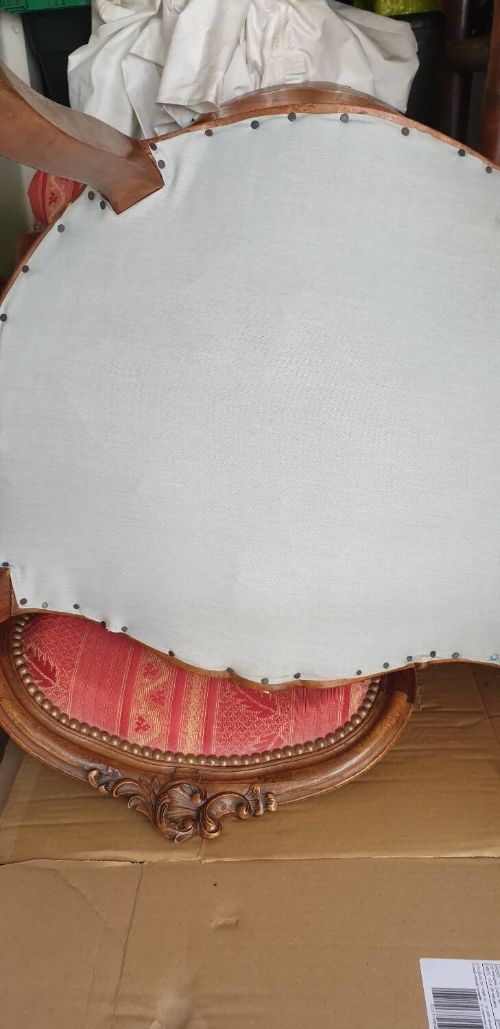 Pair of Louis XV style Cabriolet armchairs