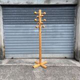 1970s pine coat rack