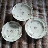 Service of 8 plates + 1 compote dish Limoges France