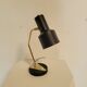 Vintage black and brass lamp from the 1970s