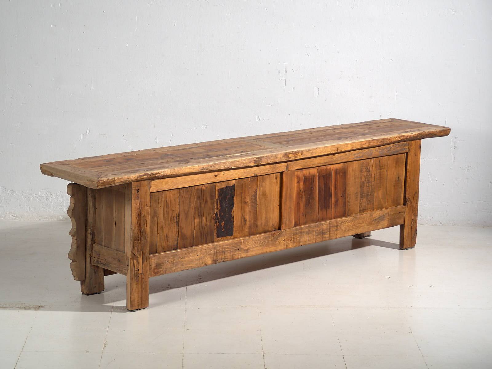 Antique carved TV cabinet (c.1850) #60