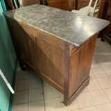 Commode of lady louis Philippe era in walnut bramble around 1830