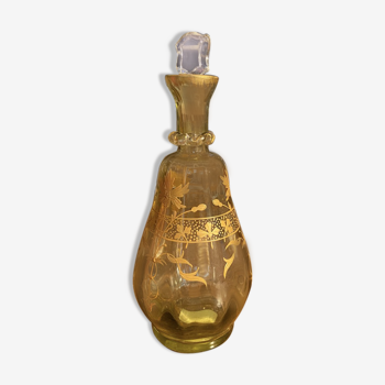 Green carafe with gilding