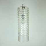 Cylindrical staff lamps pendant light bubble glass etched glass design rolf krueger 1967