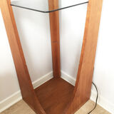 Vintage smoked glass self, 1970