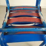 14 chaises bistrot métal bleu