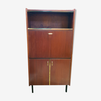 Vintage secretary teak modernist office library