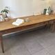 Authentic vintage farmhouse table from the 1950s in solid oak.
