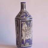 Abstract Sgraffito Bottle by Fratelli Fanciullacci, Italy, 1950s