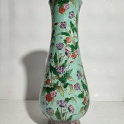 Potiche and vase chinese porcelain qing 19th family green celadon