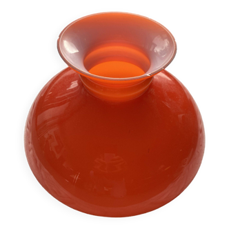 Abat-jour en opaline orange