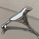 Polished aluminium servant