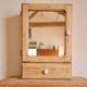 Vintage medicine cabinet 50s raw wood