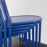 Lot de 4 chaises de Robert Mallet Stevens, édition des années 80