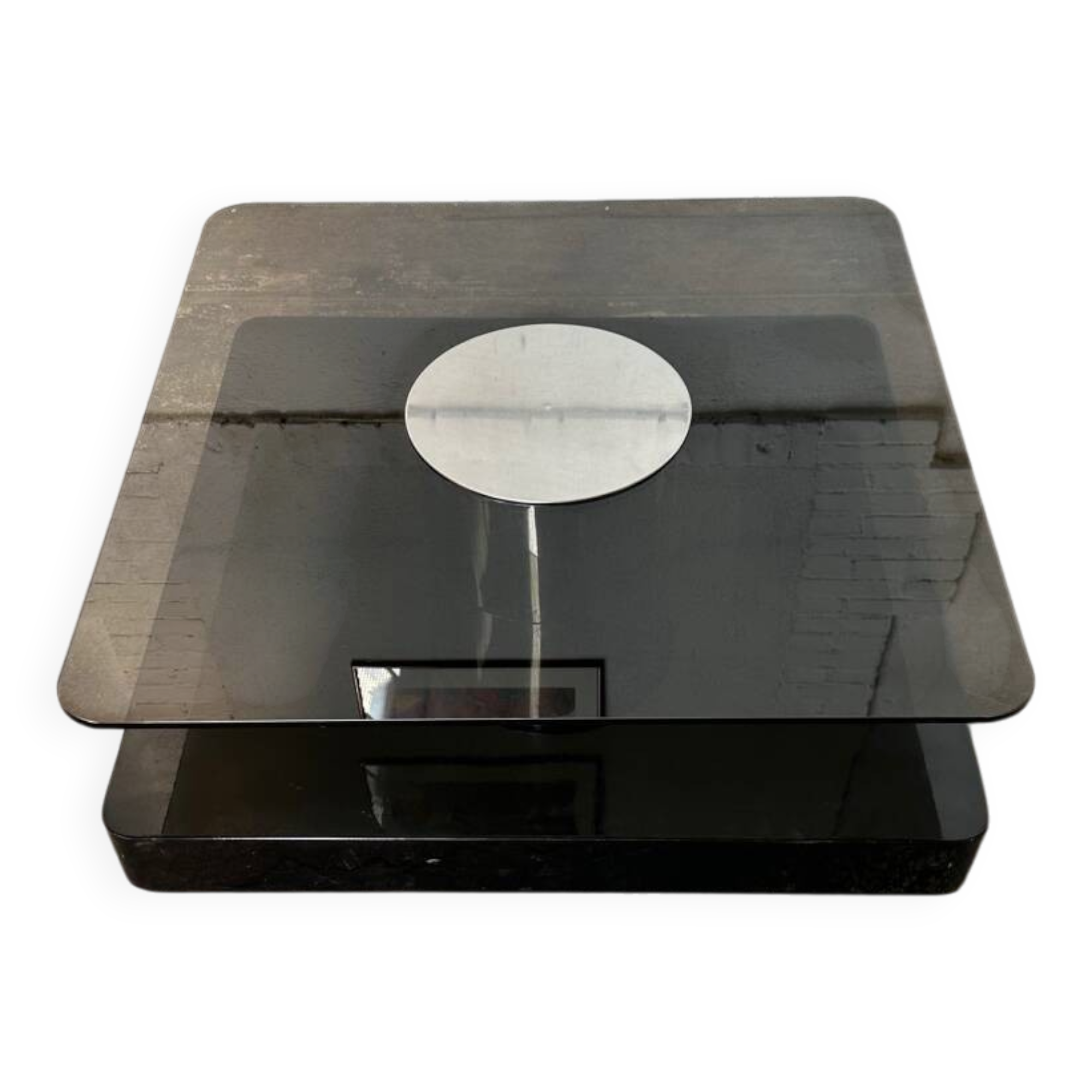 Table basse carrée design Marco Fantoni pour Tecno