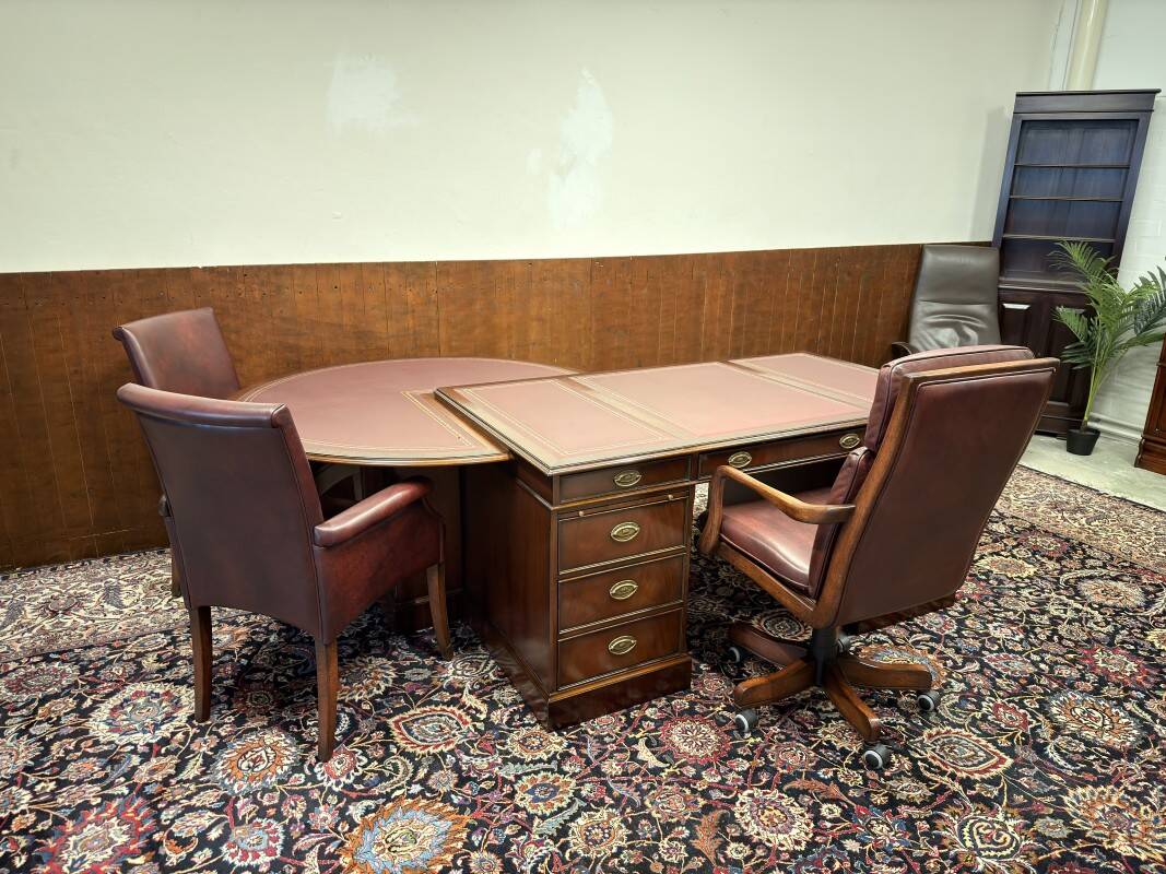Unique Classic English Desk Set with Conference Table