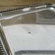 Small rectangular and beaded silver metal top