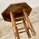 Breton octagonal oak table from the 20s and 30s