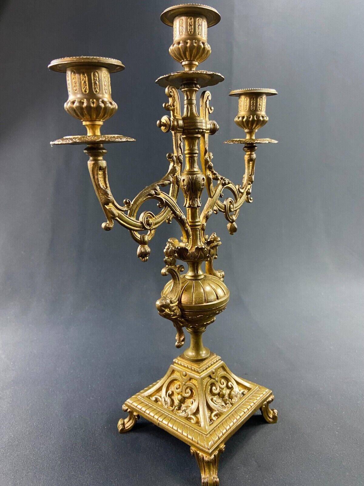 19th century bronze candlestick in Louis XIV style
