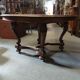 Dining table in solid blond walnut extendable Louis XV style around 1910/20